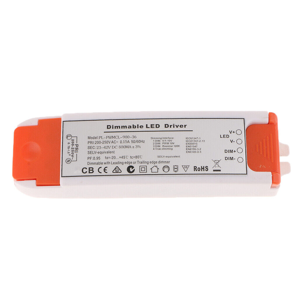 Waterproof SCR Four in One Dimmable Power Supply LED Driver DC23-42V 800mA