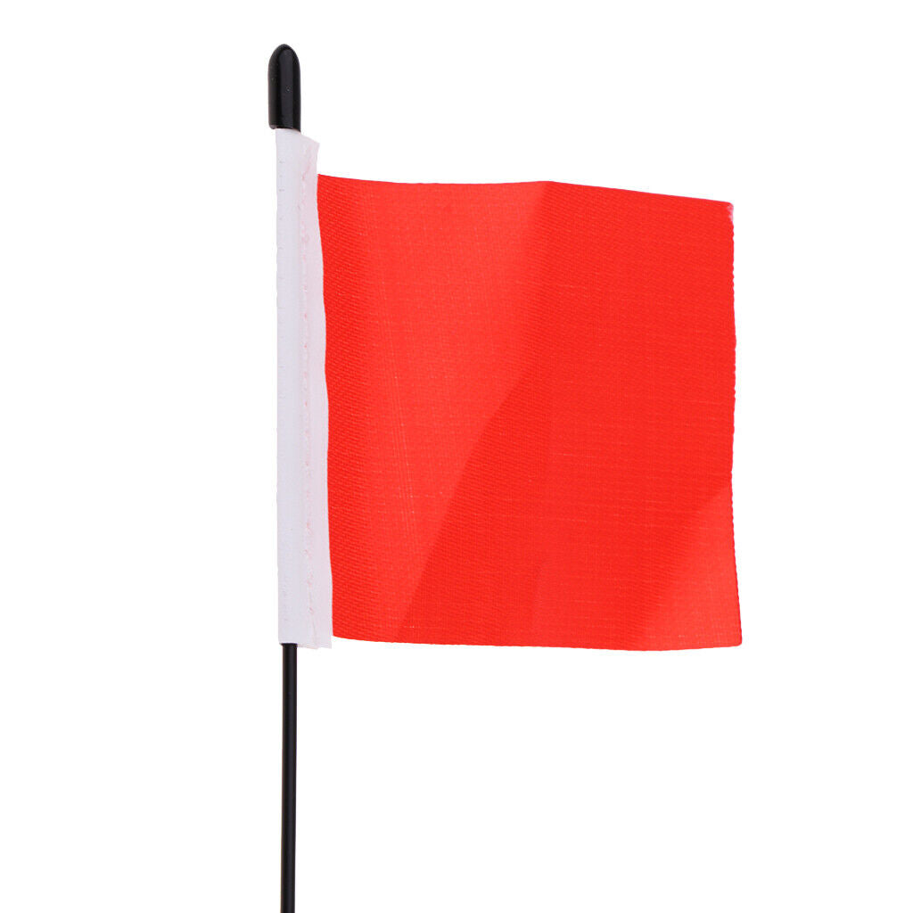 2 Pieces Metal Decorative Antenna with Flag Accessories fit for 1/10 RC Crawler