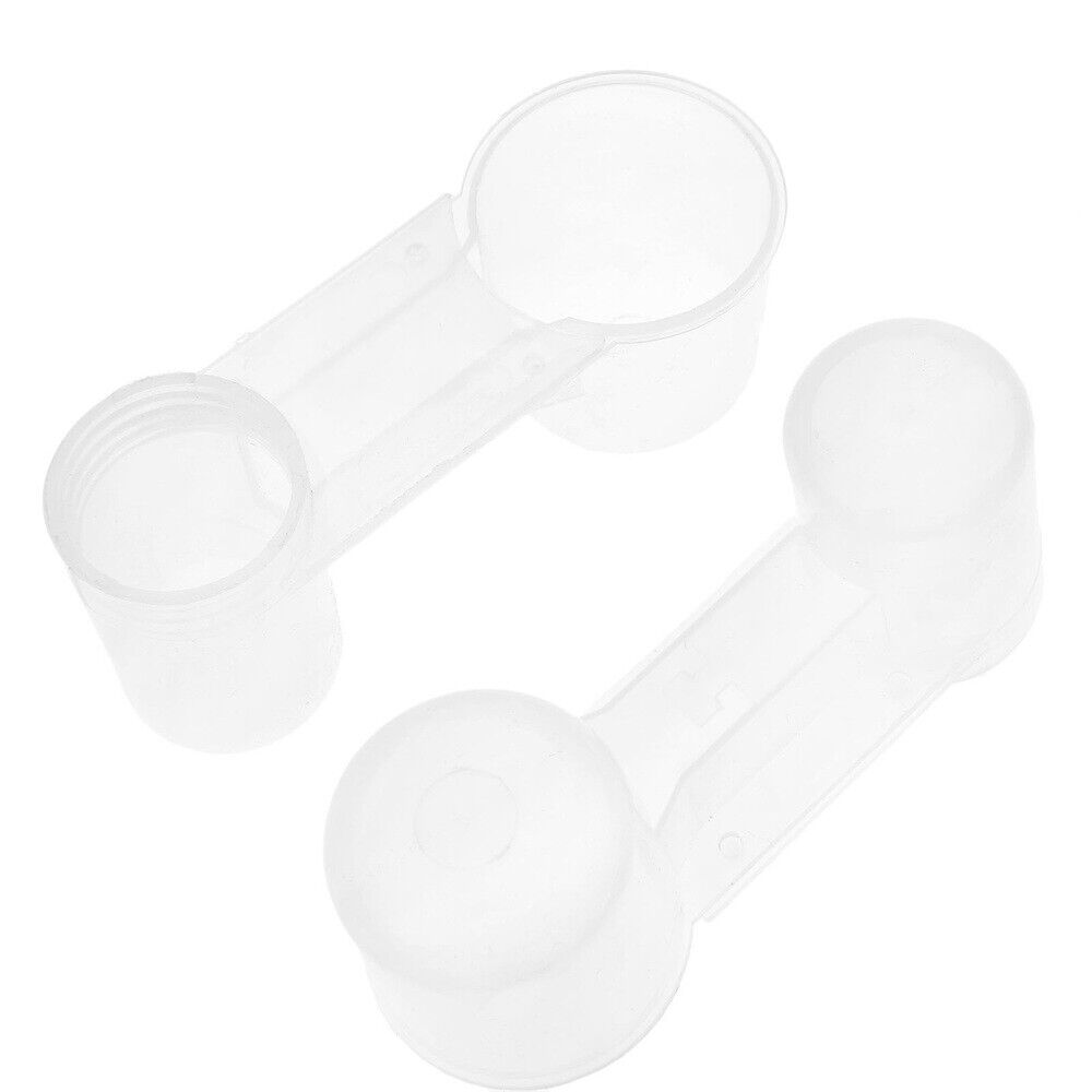 5Pcs Plastic Bird Pigeon Double Port Drinker Feeder Cup Water Bowl Bottle New