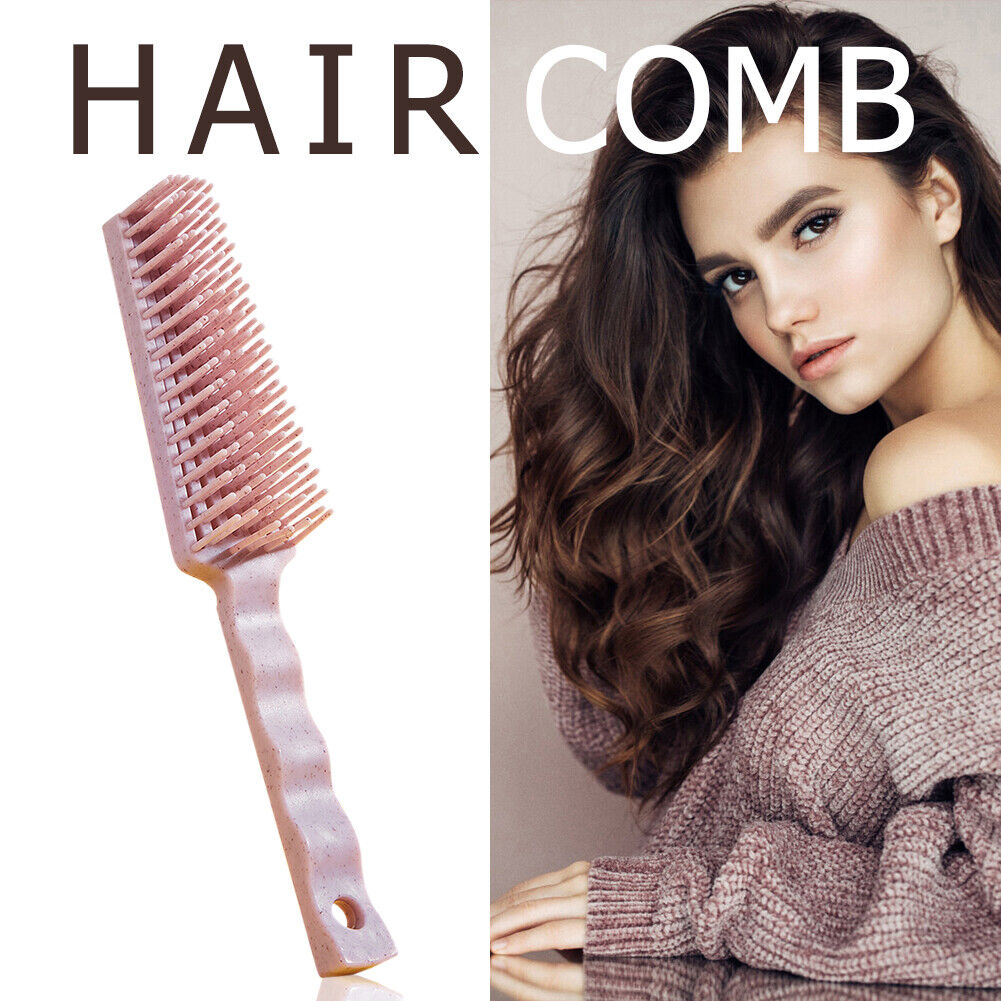 Women Hair Brush Scalp Massage Designed Anti-static Eight Claw Comb (Pink)
