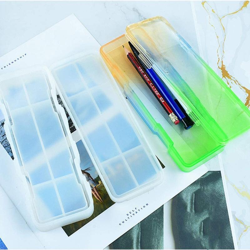 Diy Crystal Epoxy Pencil Box Mold School Supplies Office Stationery Box Mold