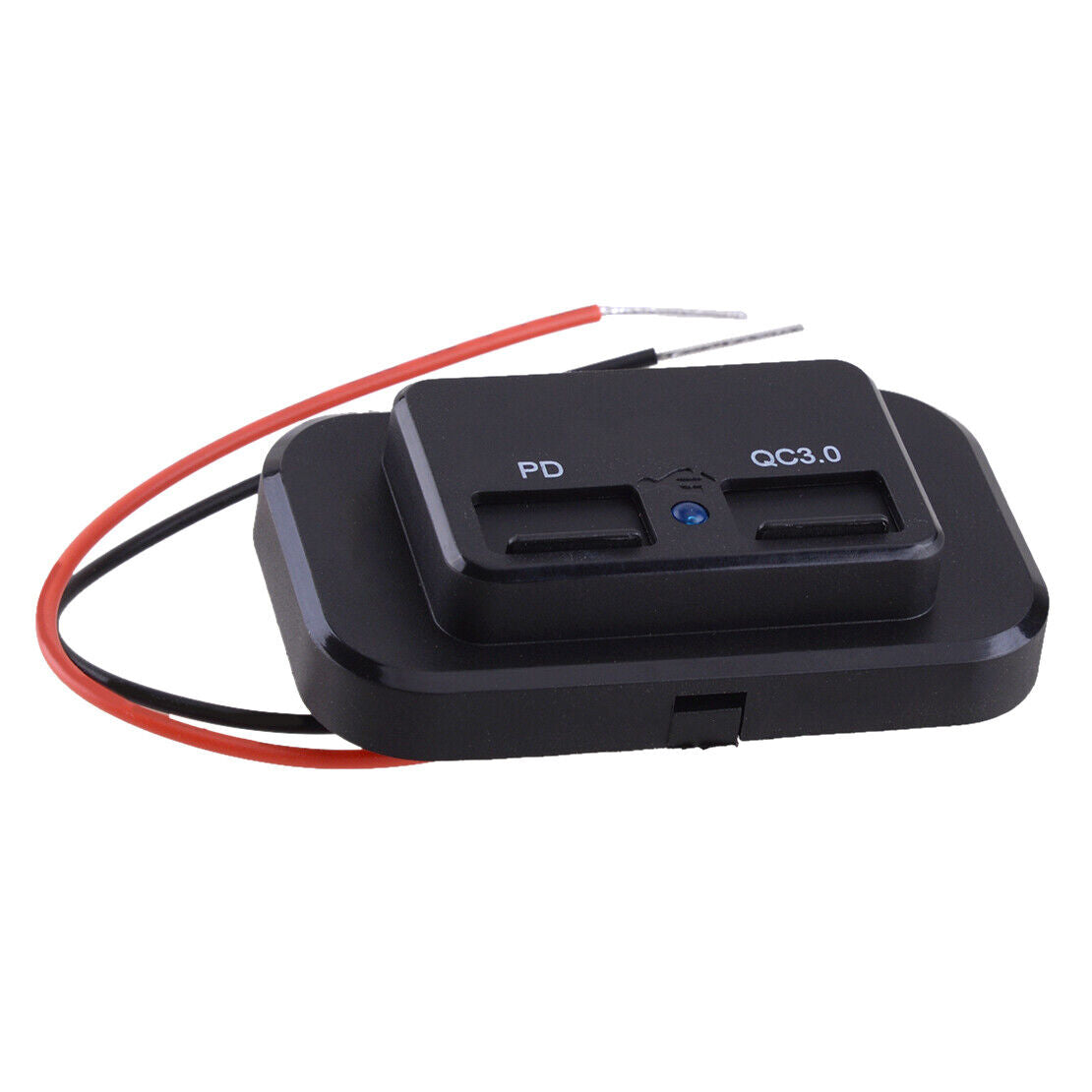 12V-24V Dual USB PD QC3.0 Car Boat RV Fast Charger Socket LED Power Outlet
