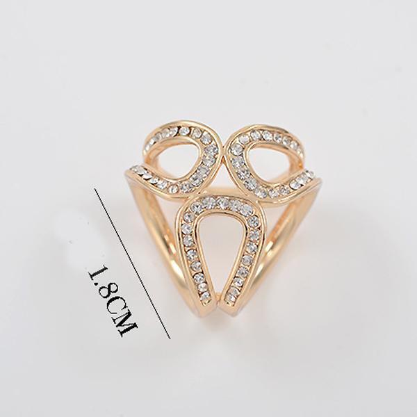 2Pack Rhinestones Scarves Ring Wrap Holder Neckerchief Clip Jewelry Gifts