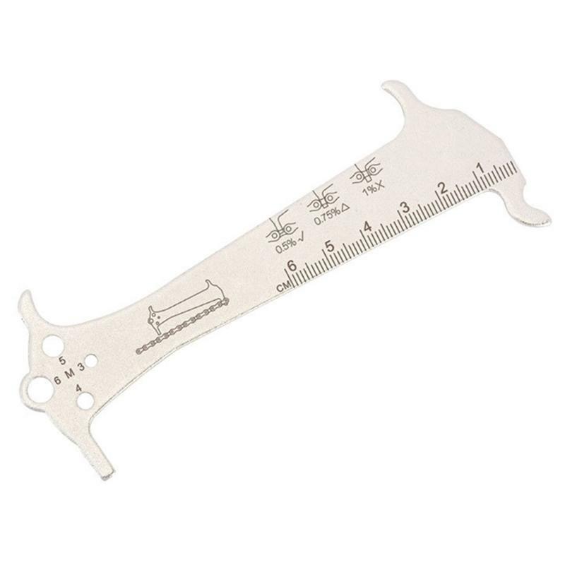 MTB Bike Chain Wear Indicator Measurement Checker Bike Ruler Bicycle Chain Gauge