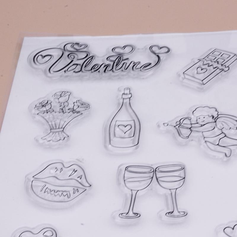 Valentine's Day Silicone Clear Seal Stamp DIY Scrapbooking Embossing Photo Album