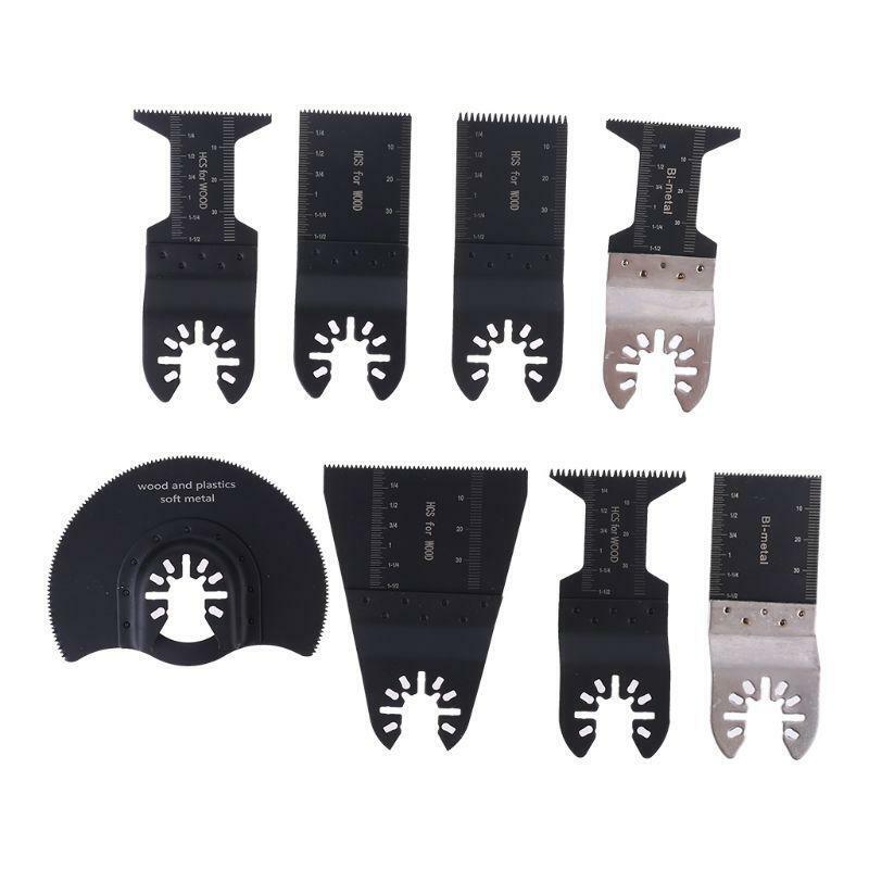 9pcs/set Oscillating Multitool Saw Blade with Bi-metal Cutting Blades Power Tool