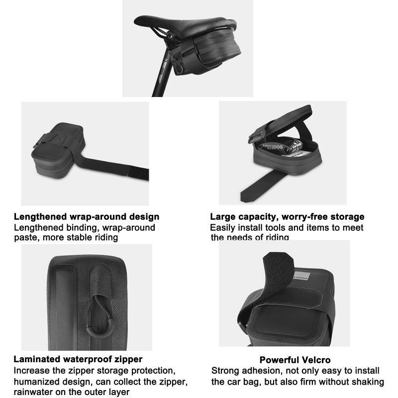 Cycling Bicycle Back Rear Tail Seat Saddle Bag Pouch Strap-on Cycling Wedge Bag