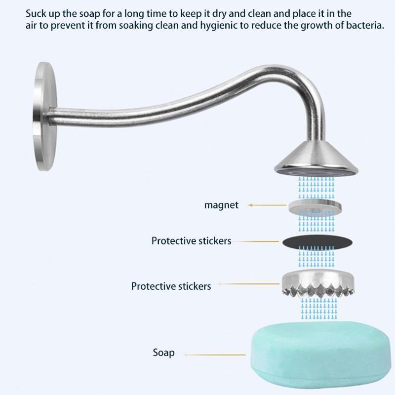 Multifunctional Magnetic Soap Dishes Water-free Soap Holder Dual Purpose