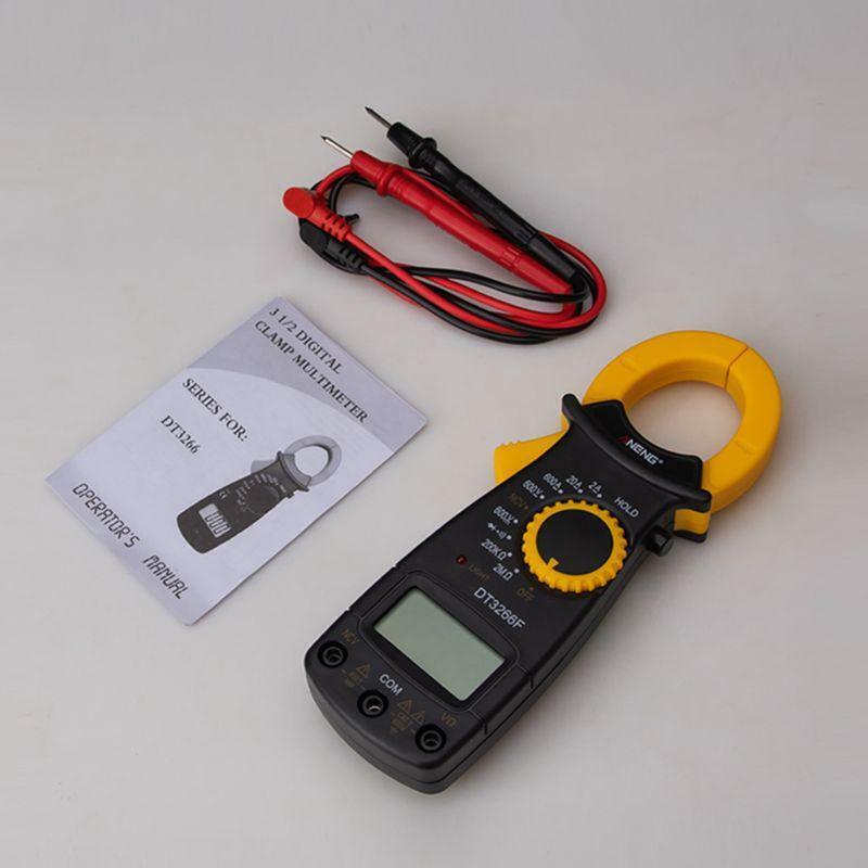 DT3266F Digital Clamp Multimeter AC/DC Voltage Ampere NCV Resistance Diode Test