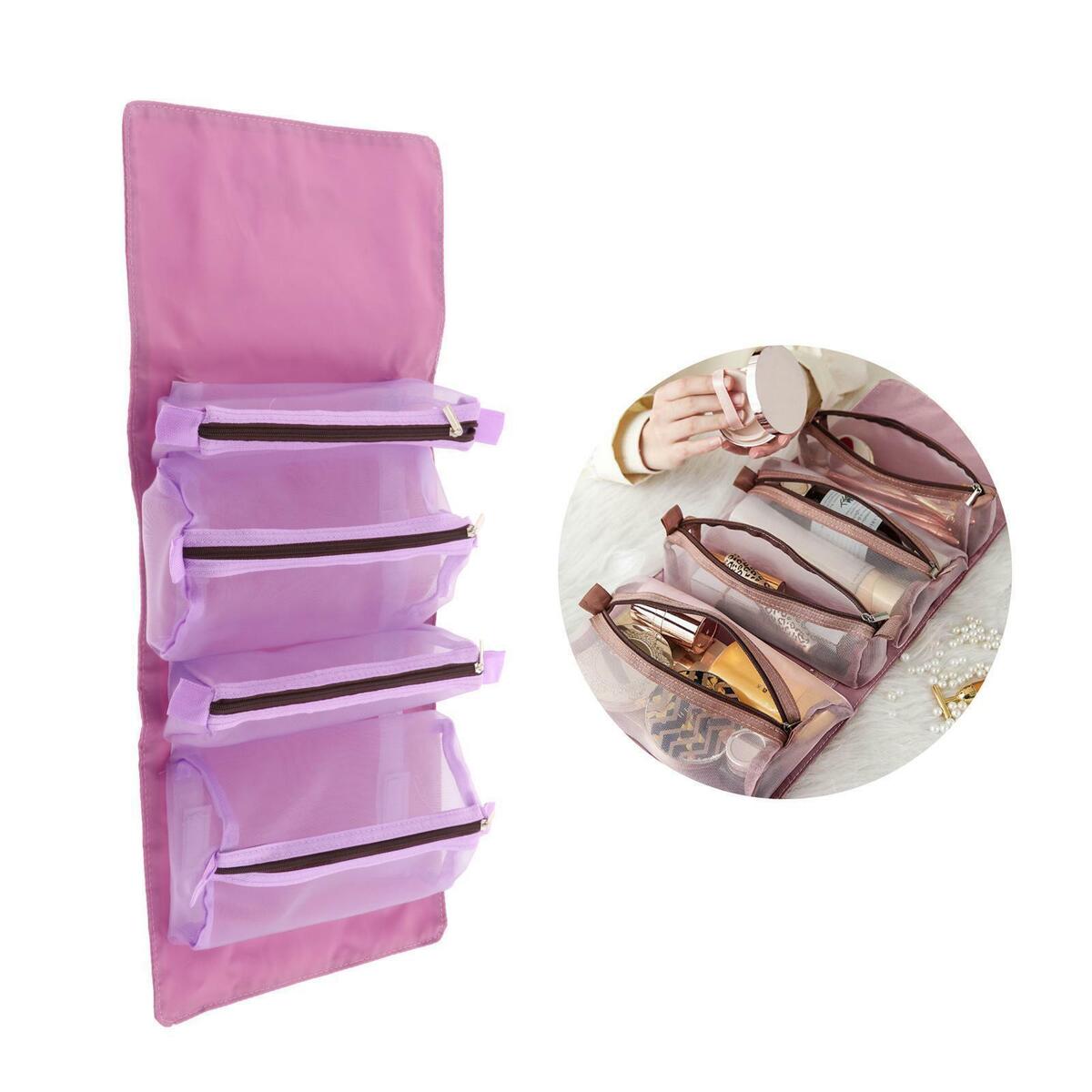 Travel Toiletry Bag with Hanging Hook,  Organizer Makeup Cosmetic