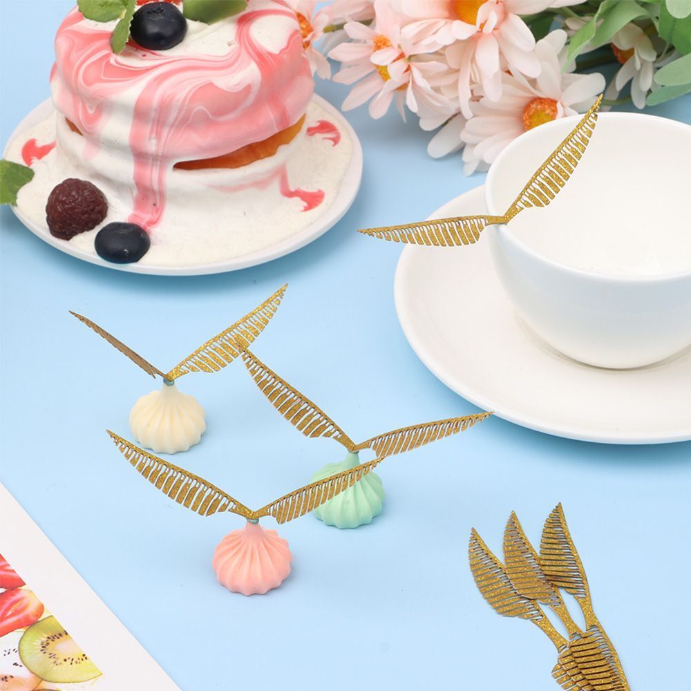 Cake Decor Wings Chocolate Decoration Wafer Hollowed Wings Cupcake Toppers