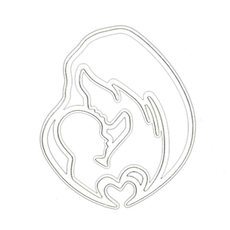 Metal Mom&Baby Cutting Dies Embossing Stencils Template Card Making DIY