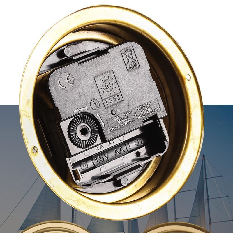 4pcs Thermometer Hygrometer Barometer Watch Clock Copper Shell Weather Station