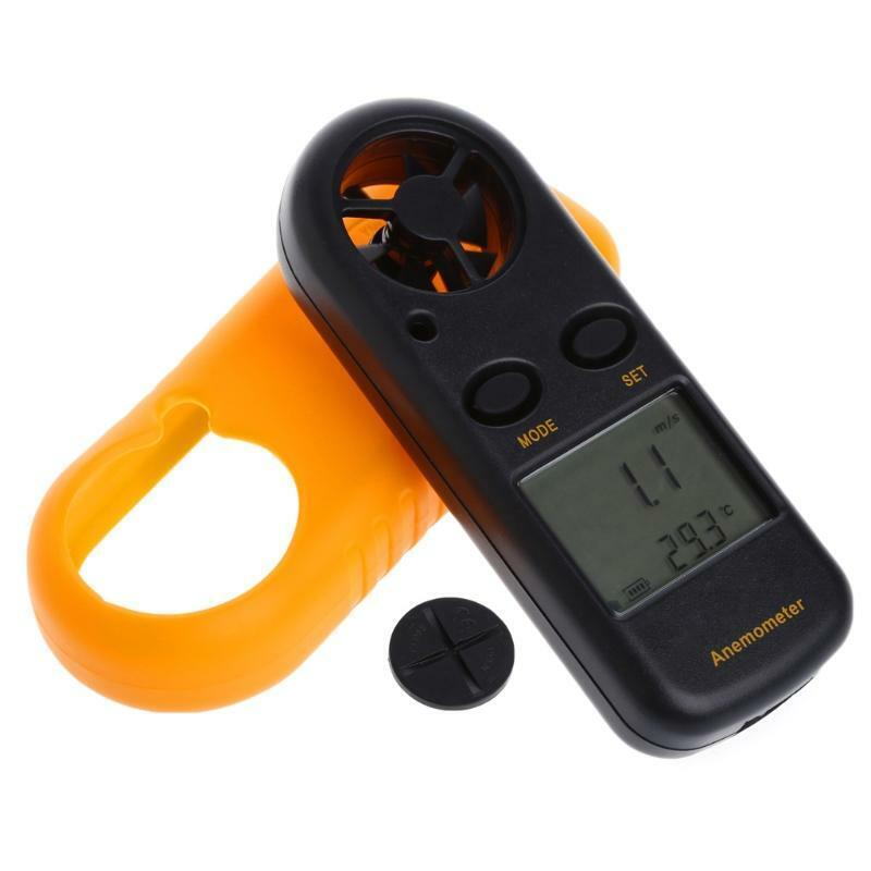 GM816 Mini Digital Anemometer Wind Speed Temperature Tester w/LCD Backlight