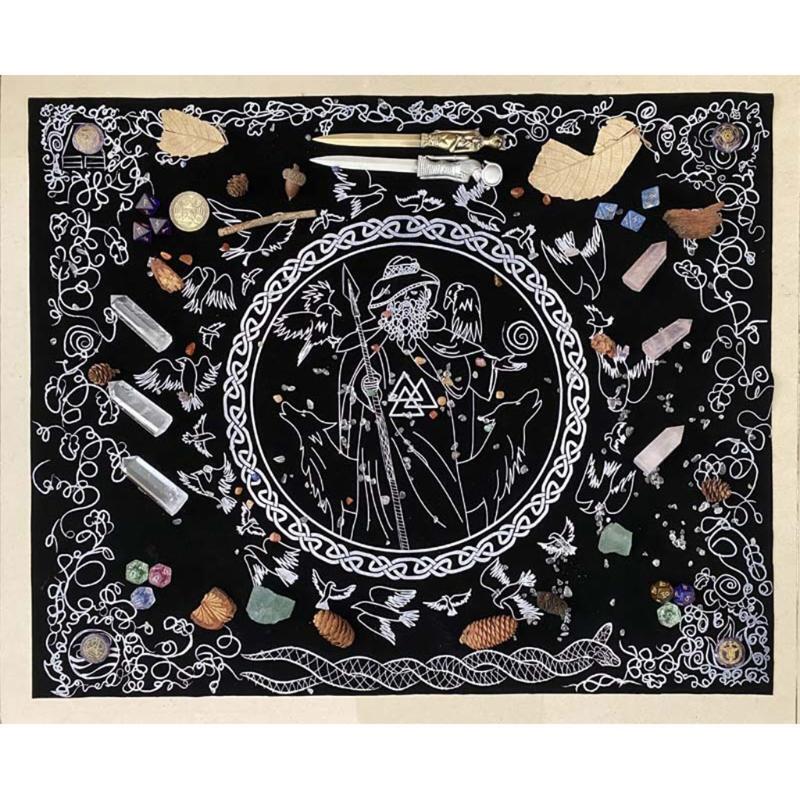 Rectangle Velvet Cloth Astrolabe Divination Speelkaarten Ta-rot Game Tafelkleed