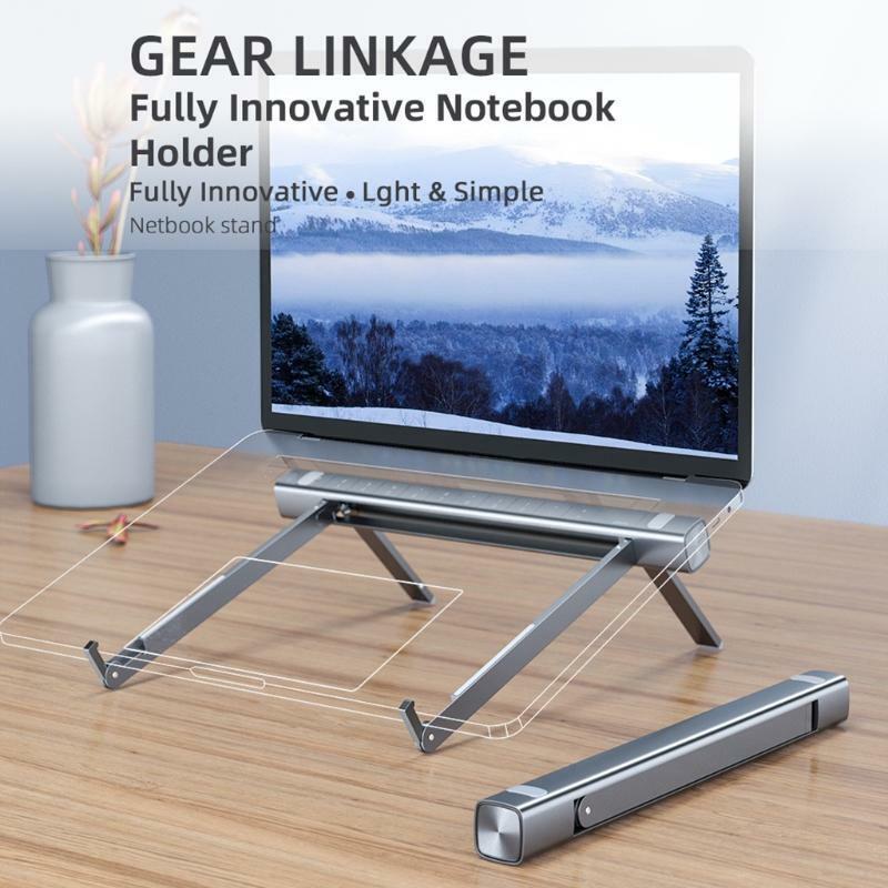 Aluminum Alloy Tablets Stand Cooling Bracket Non-Slip Notebook Holder Adjustable