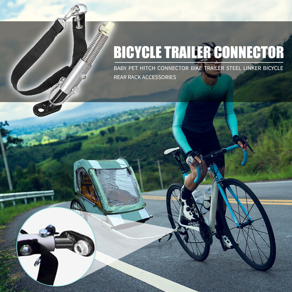 Bike Trailer Steel Linker Bicycle Rear Rack Baby Pet Hitch Linker Connector