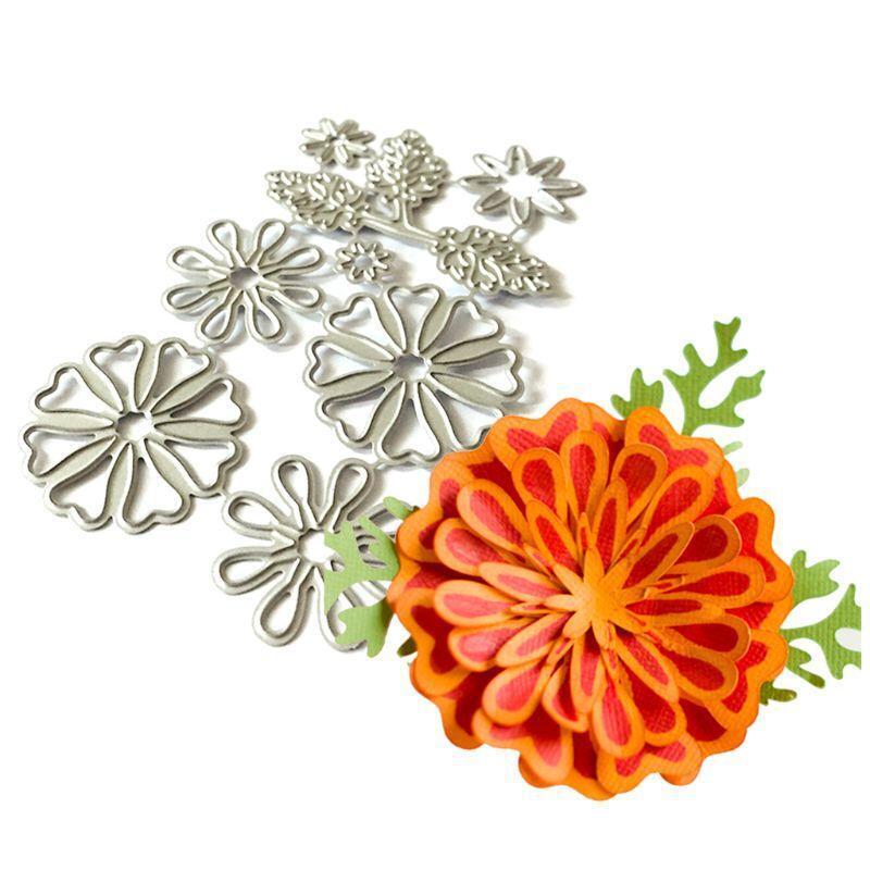 Tree Leaf Flowers Metal Cutting Dies Stencil Scrapbooking DIY Album Stamp Paper