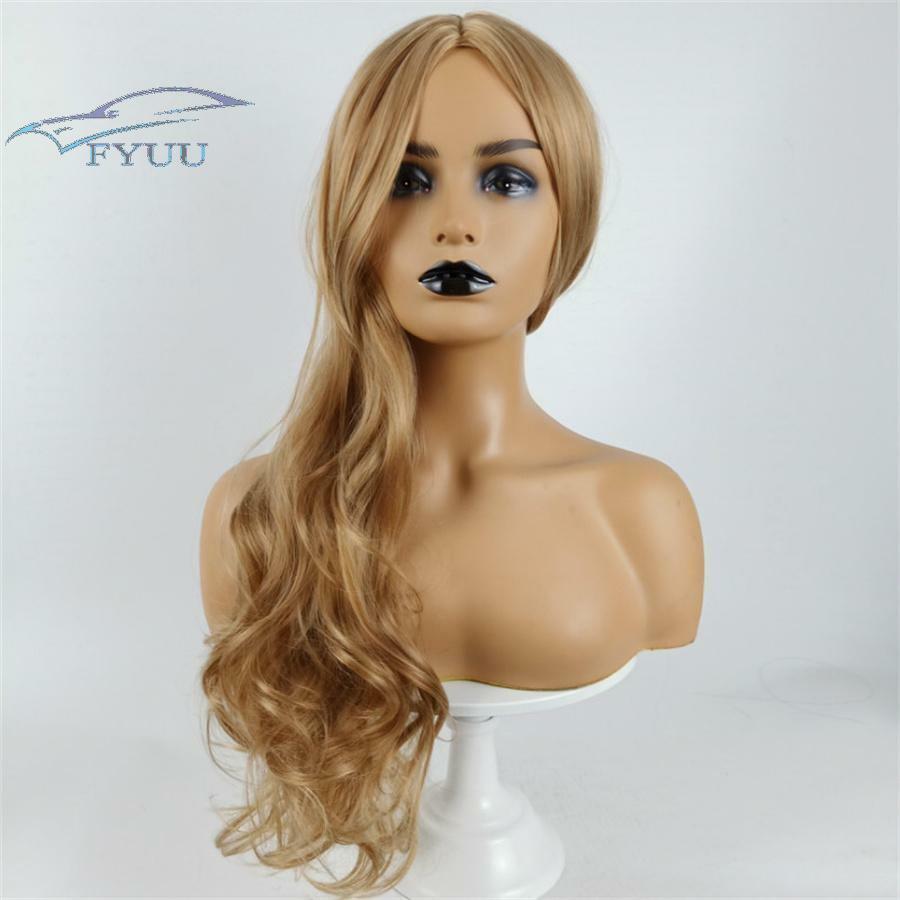 Daily Wig Synthetic Curly Hair Middle Part Heat Resistant Fibre Fashion style