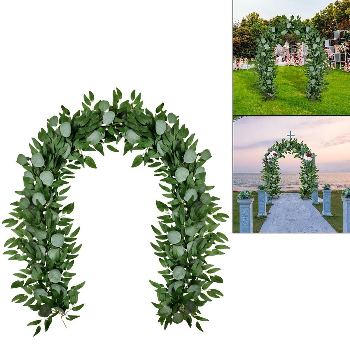 Eucalyptus Garland Greenery Leaves Vines Plants for  outdoor decorationation
