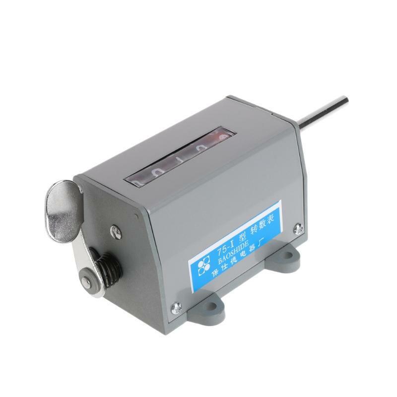 75-I Mechanical Resettable 5 Digits Display Rotary Revolution Counter 350 R/Min