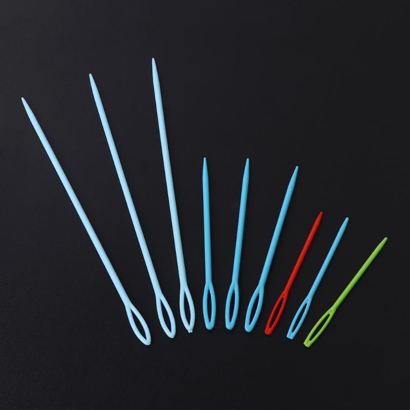 Plastic Sewing Needles Set of 9 Beginner Starter Mother Projects Crafts