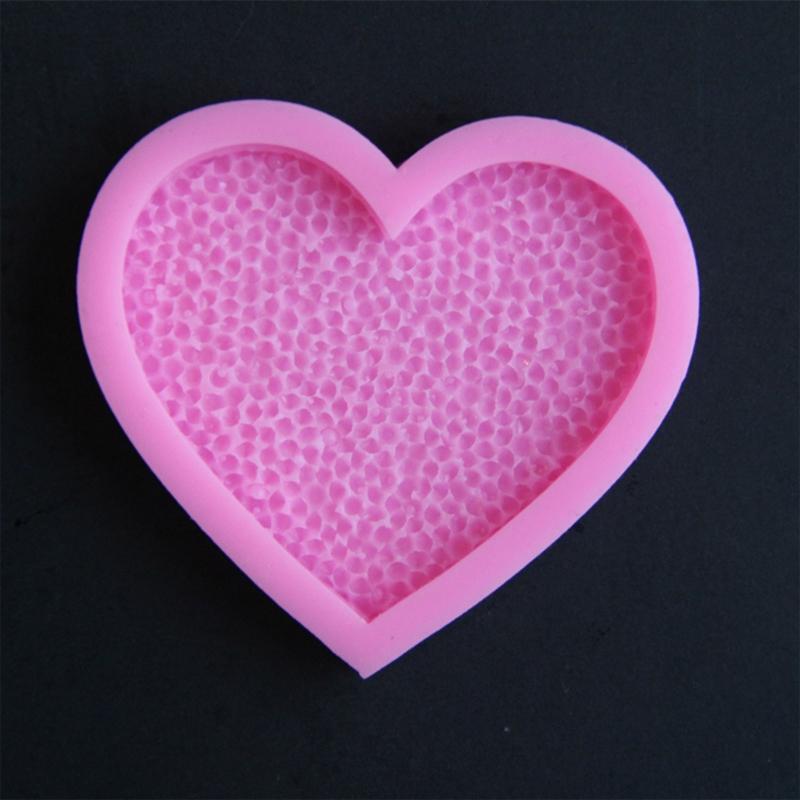 Heart Silicone Moulds Easy to De-mold for Baking Cake Fondant Making Keychains