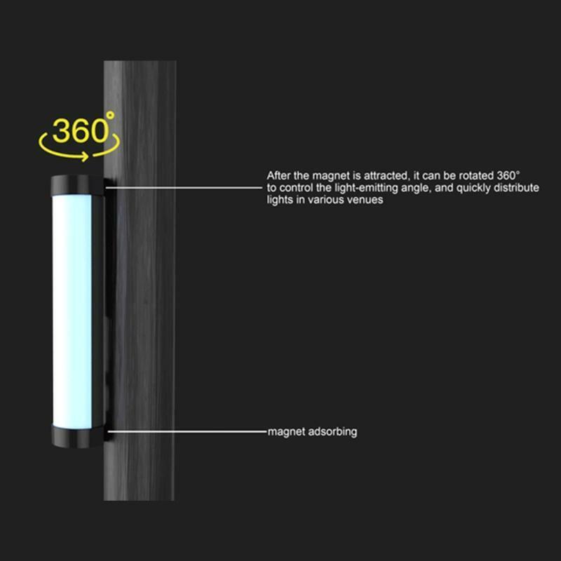 P100 RGB Fill Light Kit Handheld LED Video Fill Lamp for Youtube Photography