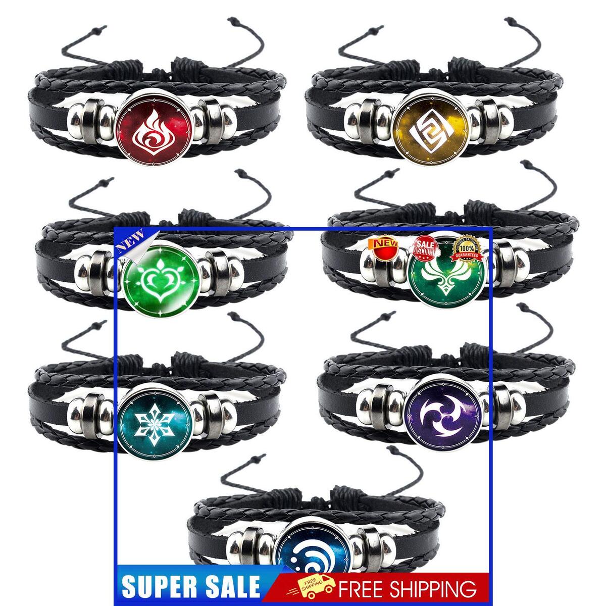 Impact Bracelet Set 7 Pack Anime Time Gem Luminous Bead Bracelets Jewelry