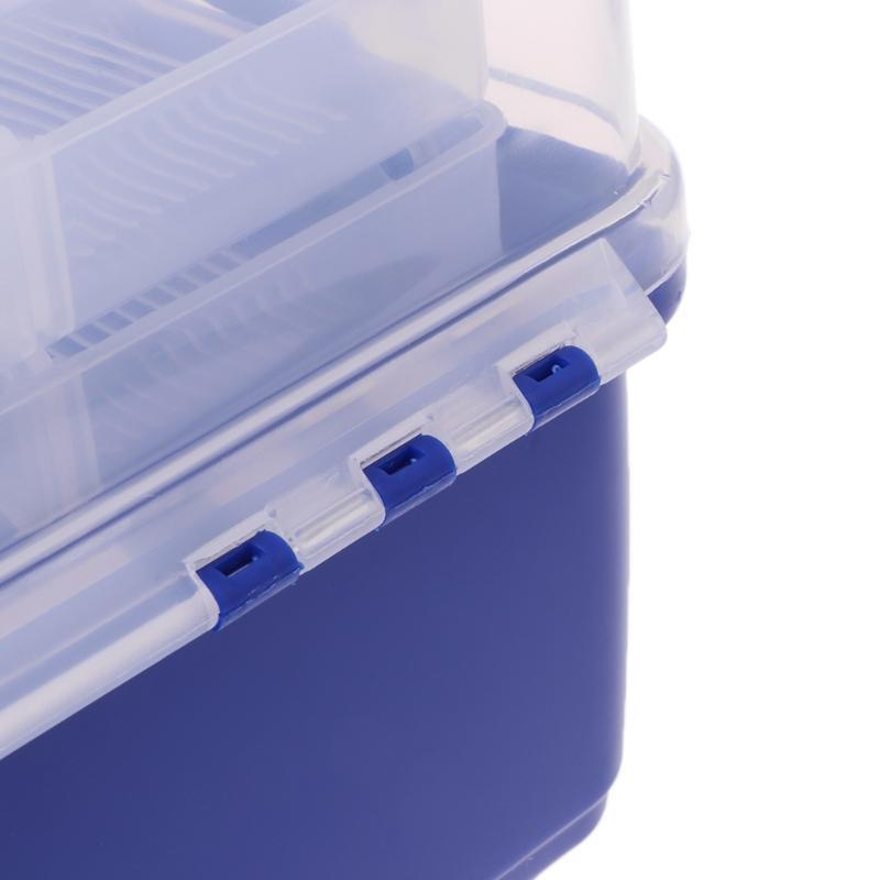 Portable Fishing Tackle Box Lure Bait Hooks Storage Case Organizer Outdoor New