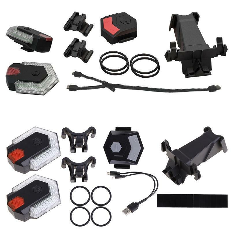 Bike Turn Signal Front Rear Light with Wireless Remote Control Bicycle Taillight