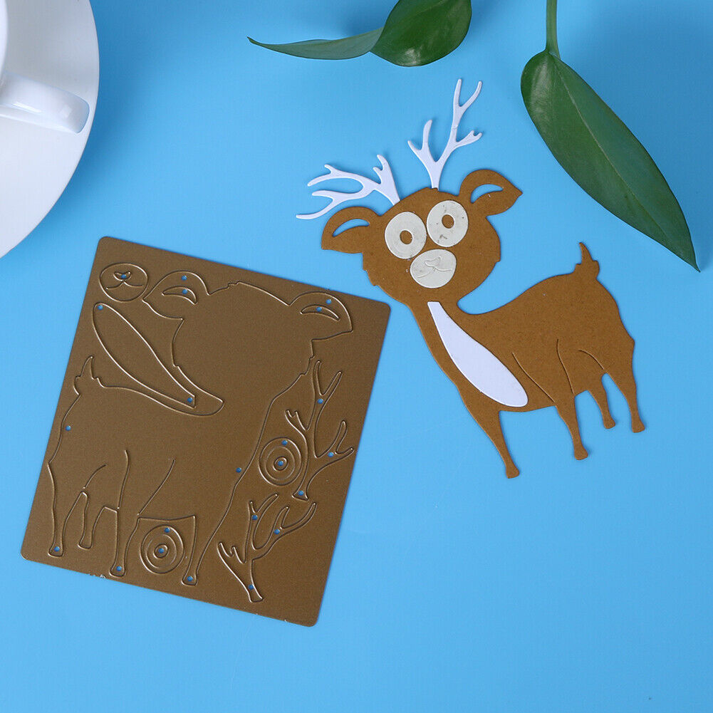 Deer Metal Cutting Dies Stencils for DIY Scrapbooking Embossing Paper Card-