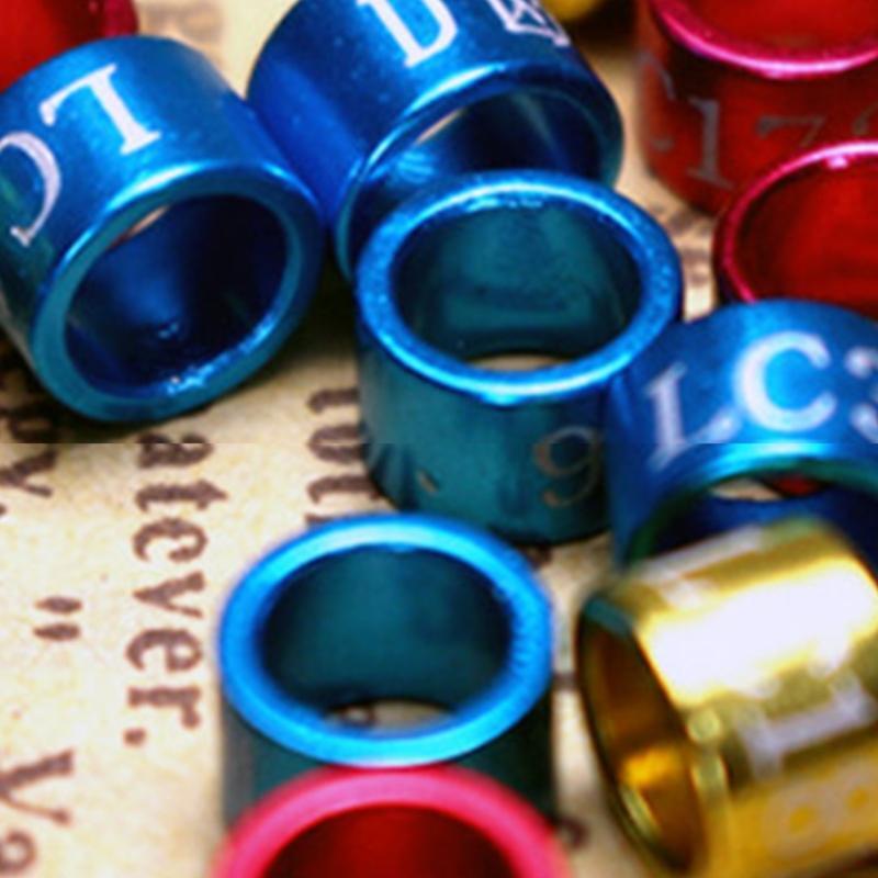 50 Pcs Pigeon Bands Bird 5mm Foot Ring Species Identify Training Rings Pet Bird