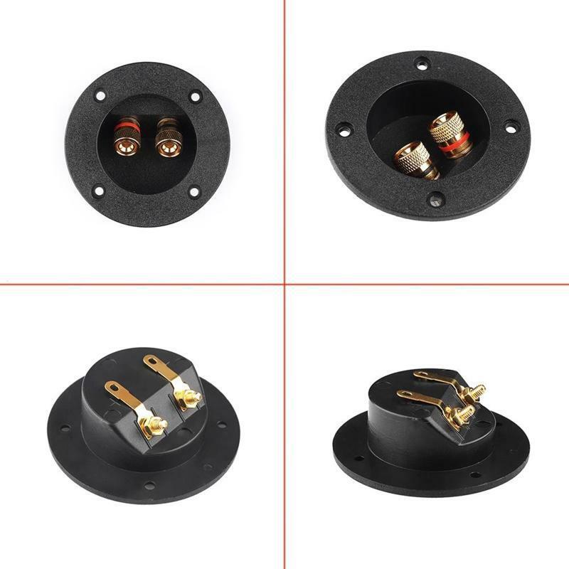Speaker Junction Box Two-position Binding Post for 4mm Banana Plugs Black