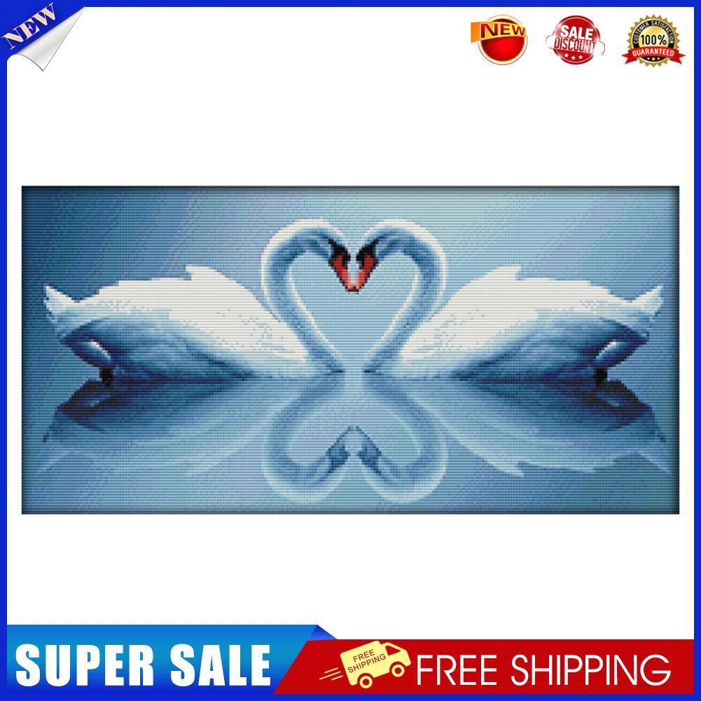 Swan 3 Cross Stitch Embroidery DIY Needlework 14CT Stamp Wall Arts (D318)