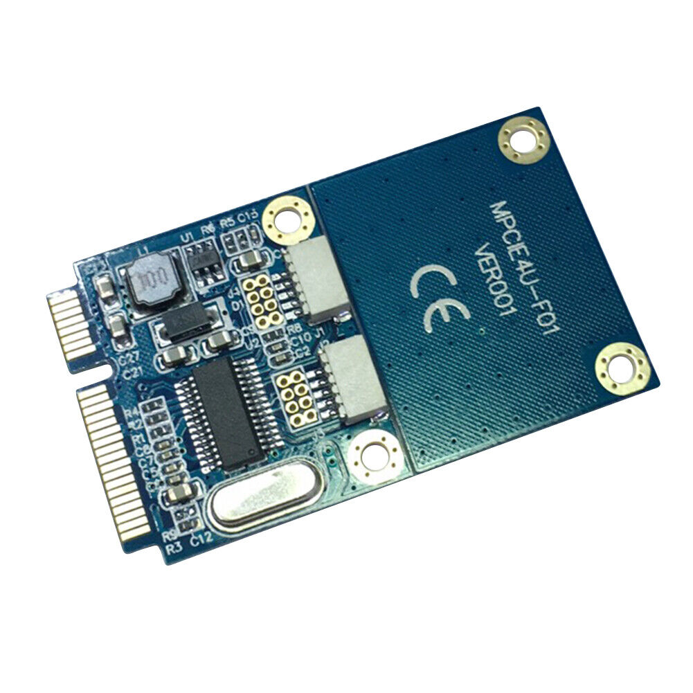 Mini PCI-E to Dual USB Adapter mPCIe to 5 Pin 2 Ports USB2.0 Converter Card