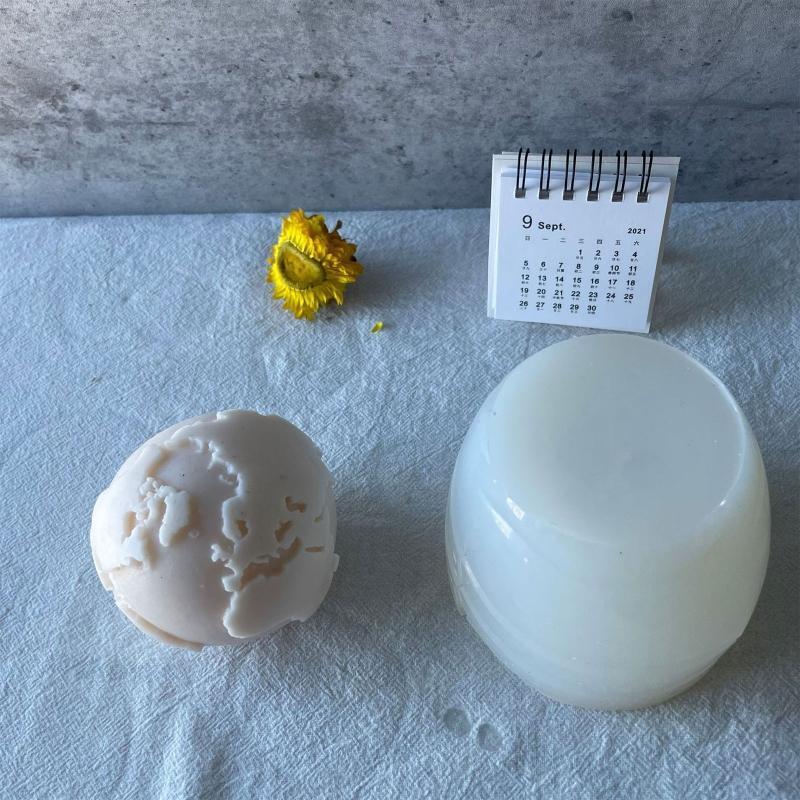 Silicone Soap Moulds Candle Mould Mousse Molds DIY Earth Shaped Baking Accessory