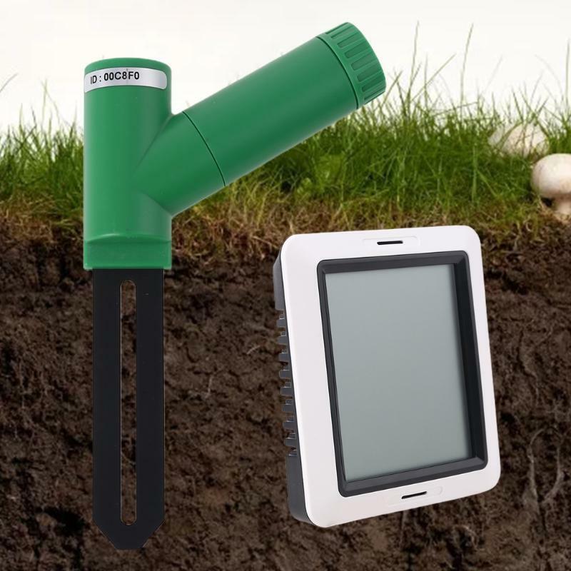 Wireless Soil Moisture Monitor Hygrometer Time with Display Moisture Test Sensor