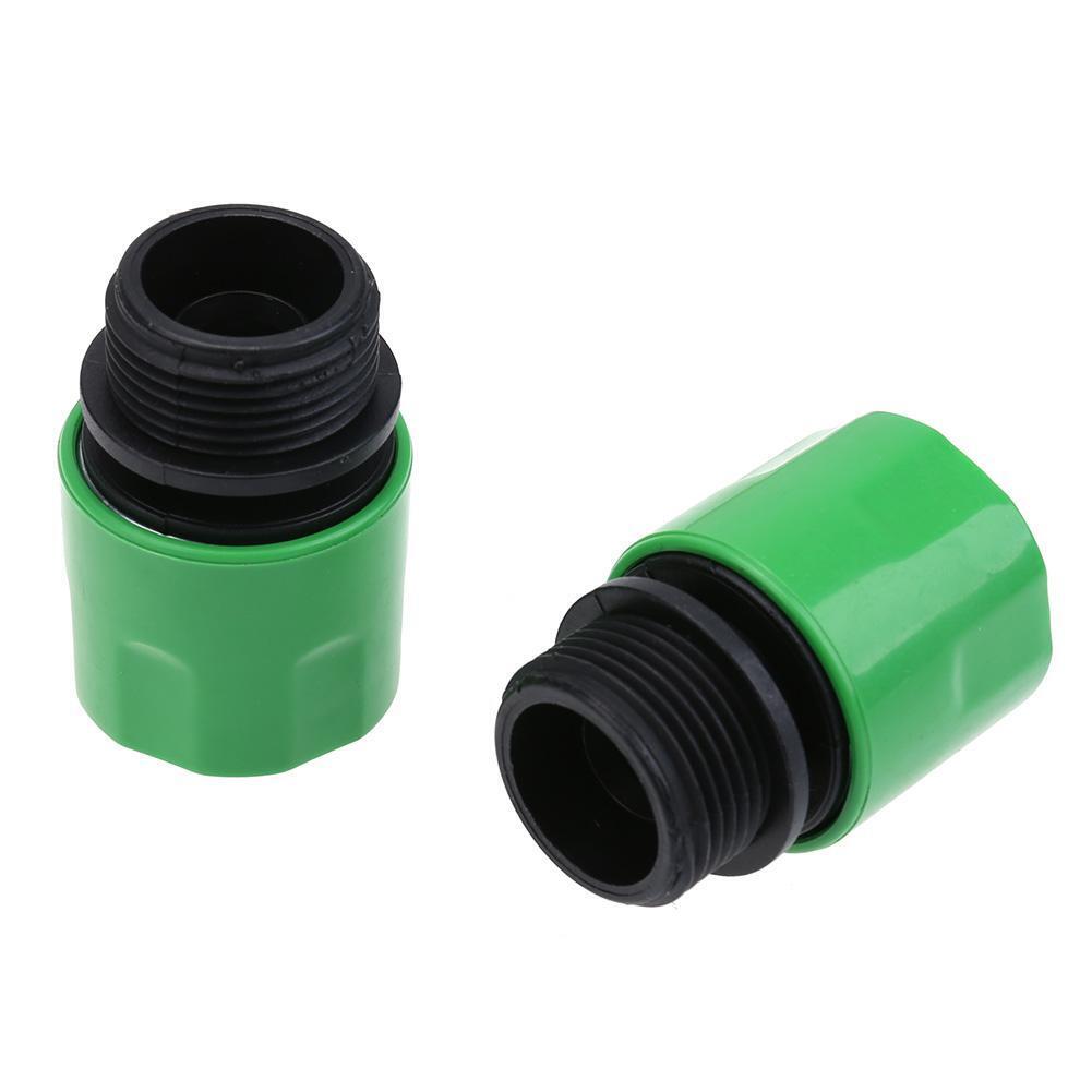 2pcs Hose Connector From Quick Connector To 3/4'' Thread Connector Garden