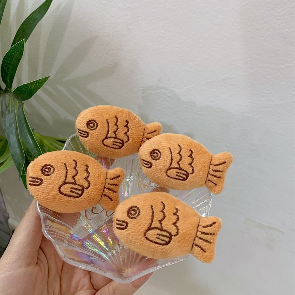 Fashion Lovely Sweater Backpack Taiyaki Brooch Corsage Small Fish Badge