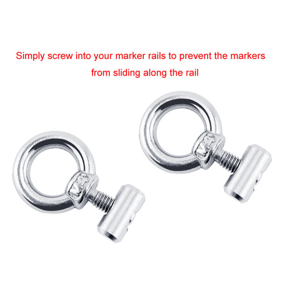 2pcs Lifting Eye Nut Fastener Eyelet Rail Track Screws for Camper Awning