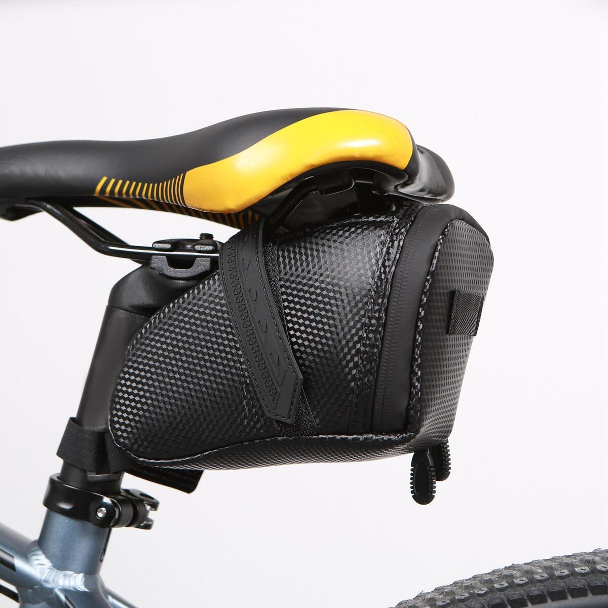 Bike Saddle Bag Cycling Bag Under Seat Waterproof for Rear Light Biking