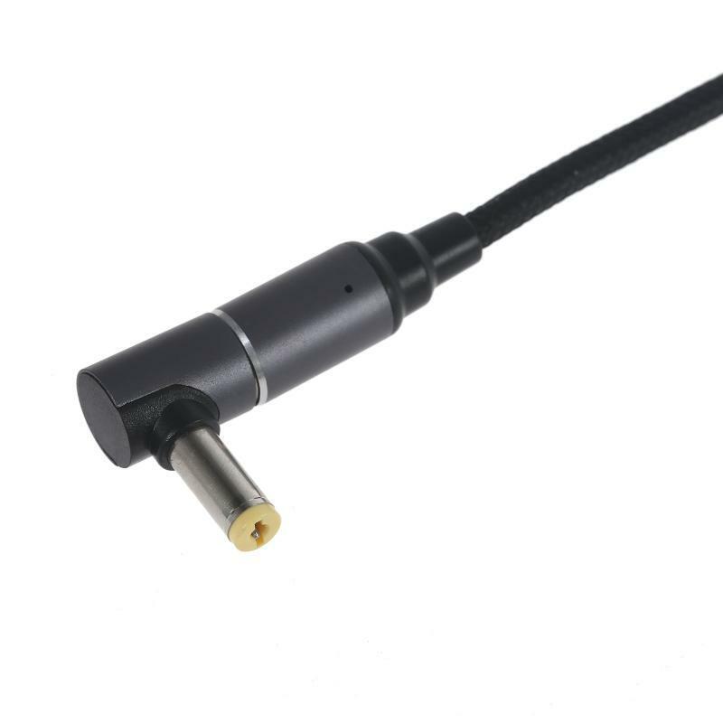 100W USB Type C 90 Degree 5.5x1.7 mm Male Power Charging Cable for Acer 19V3.42A