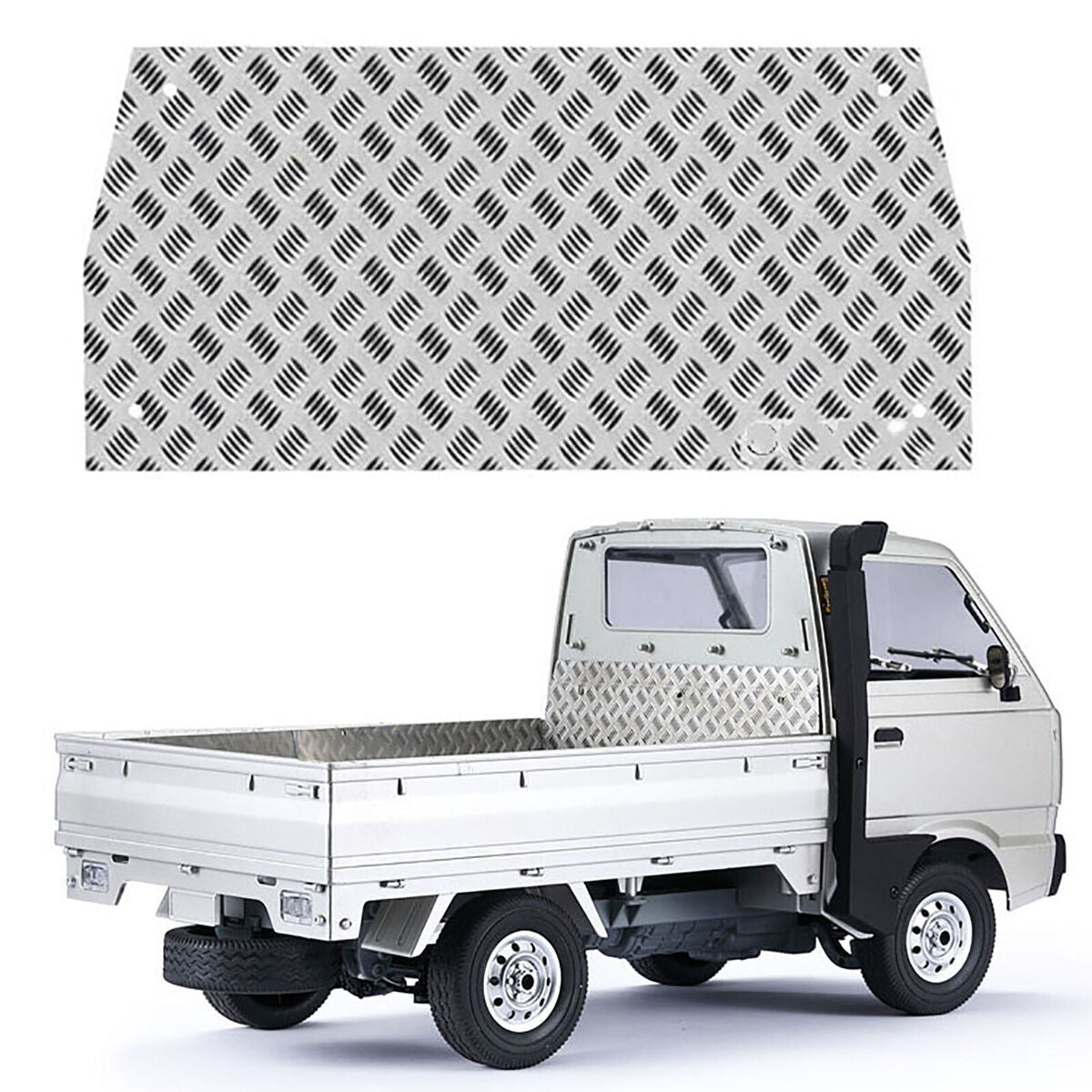 Metal Car Head Anti-skid Plate Board for WPL D12 Mini Truck RC Car Upgrade Parts