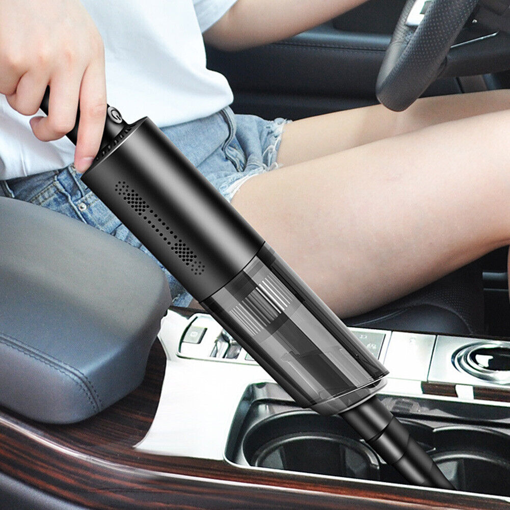 12V Handheld Car Vacuum 120W 6kPa Vacuum Cleaner w/ 4.5m Power Cord (Black)
