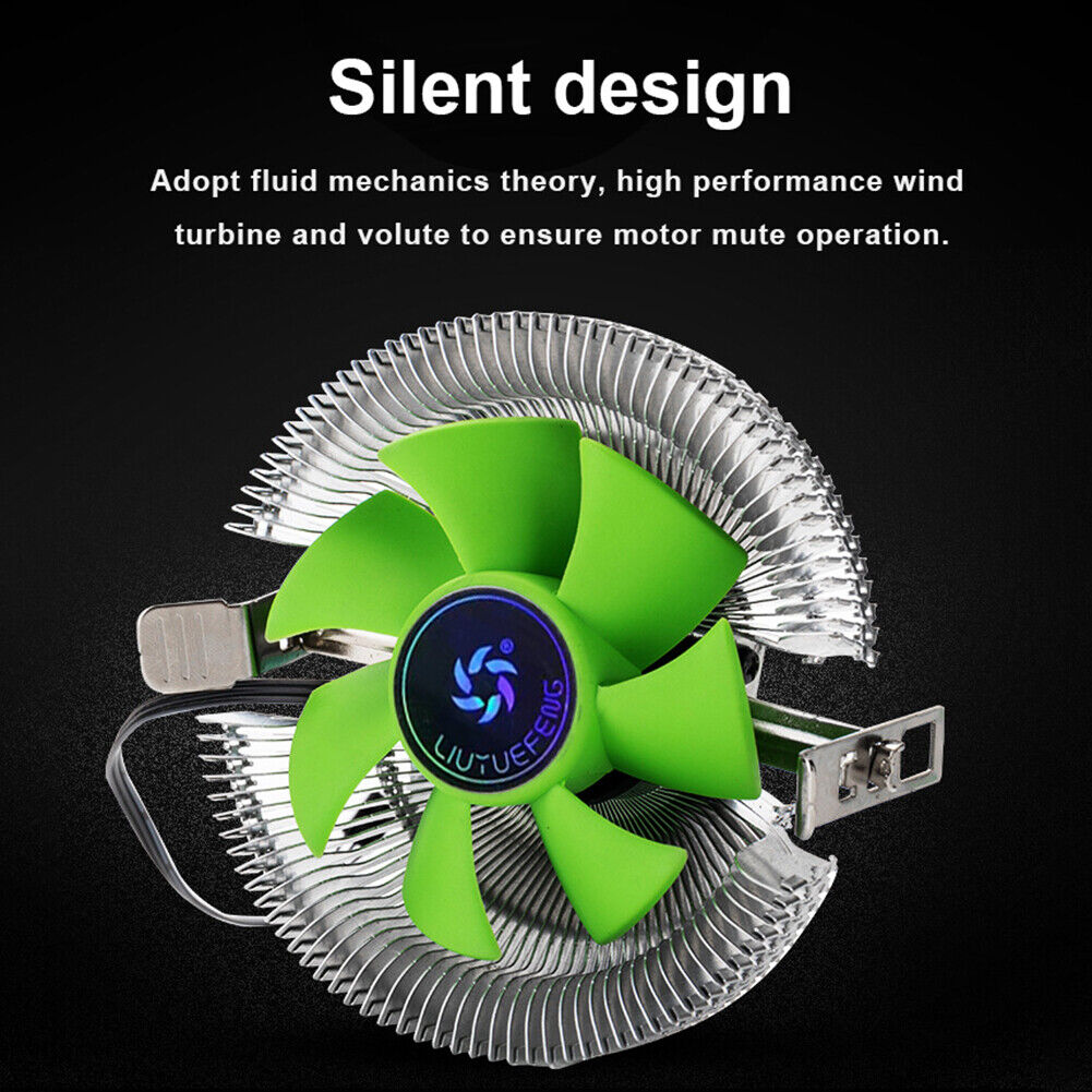 CPU Cooler Heatsink for LGA 775/1150 1151 3Pin Fan Cooling Silent Radiator