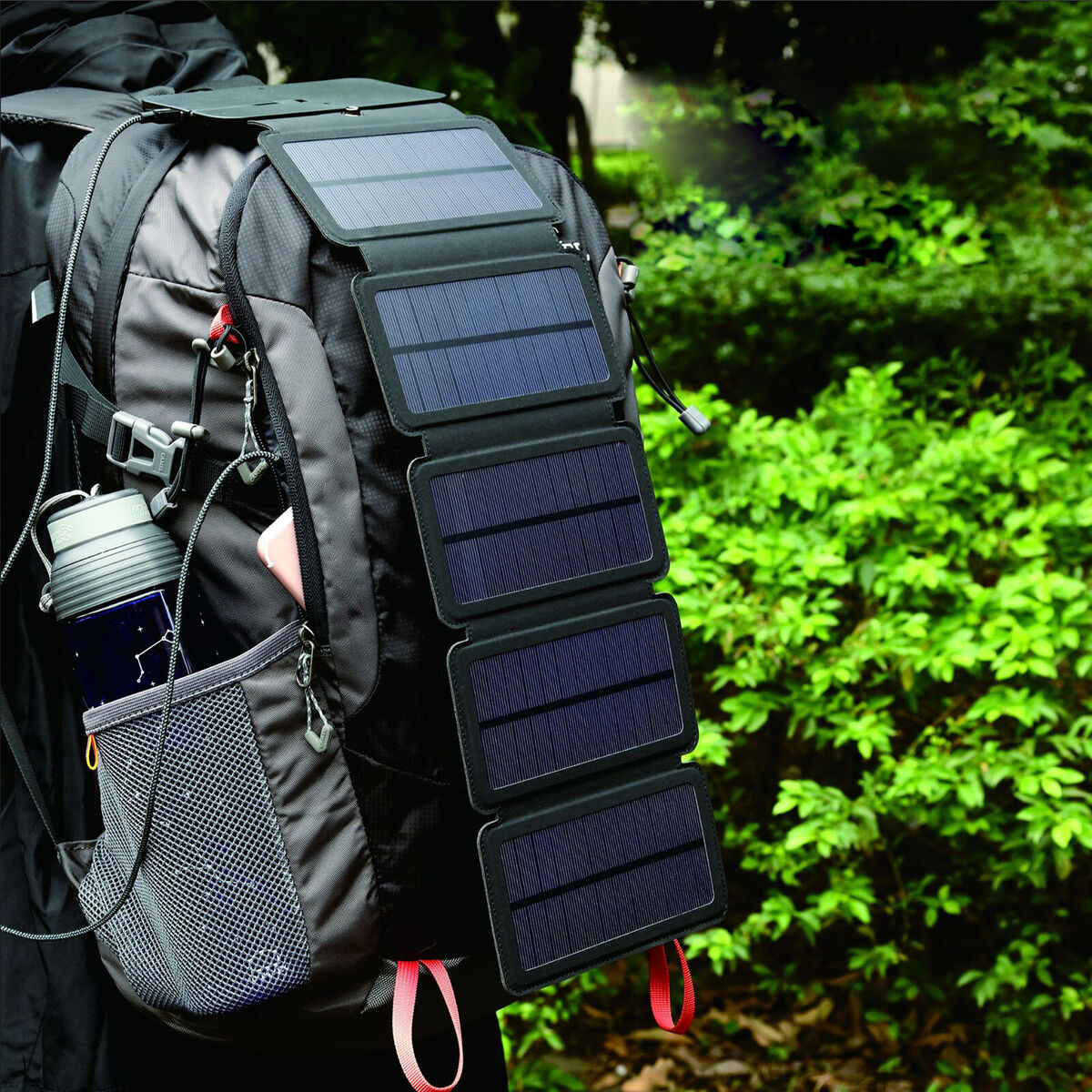 20W Folding Solar Cells Charger Outdoor 5V Solar Panels for Phone Charging