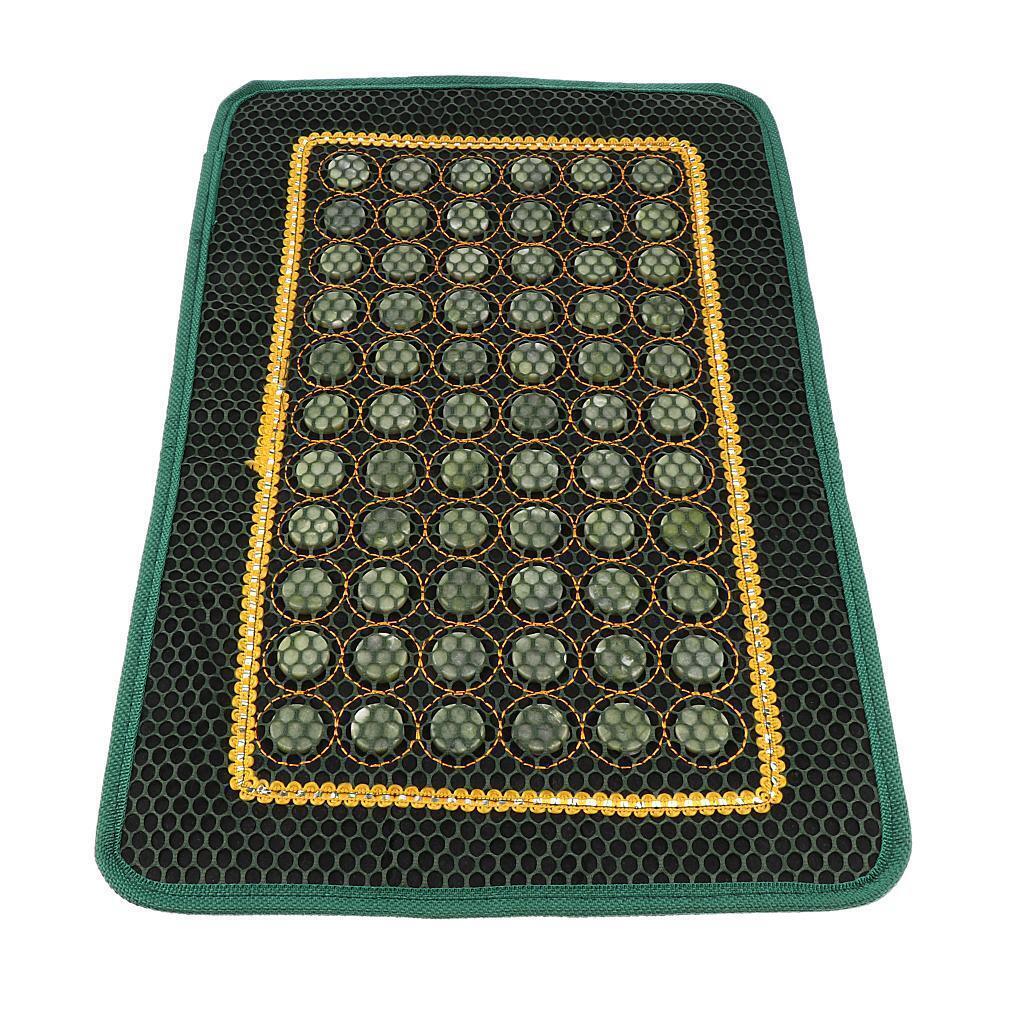 Jade Stone Cooling Summer Pillow Cover Chair Seat Mat for Car Office Home