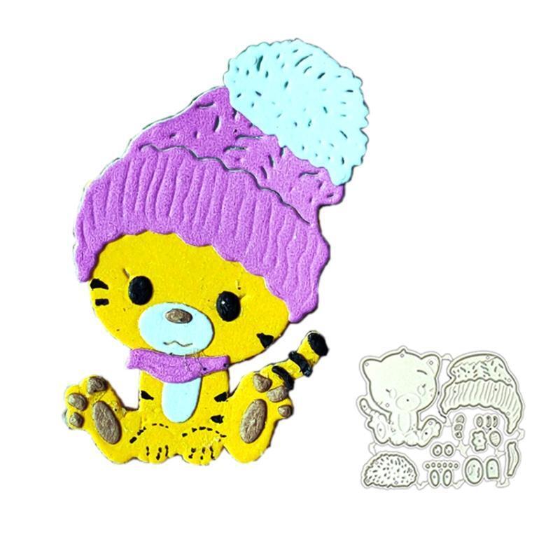 Metal Die-Cuts Making Embossing Scrapbooking Durable Stencils Holiday Tiger