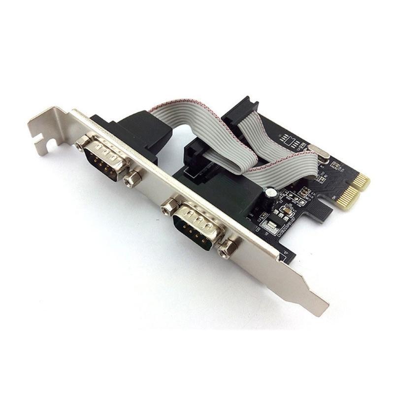 Dual Serial Port / RS-232 PCIE Card for POS Equipment Security Devices Firm